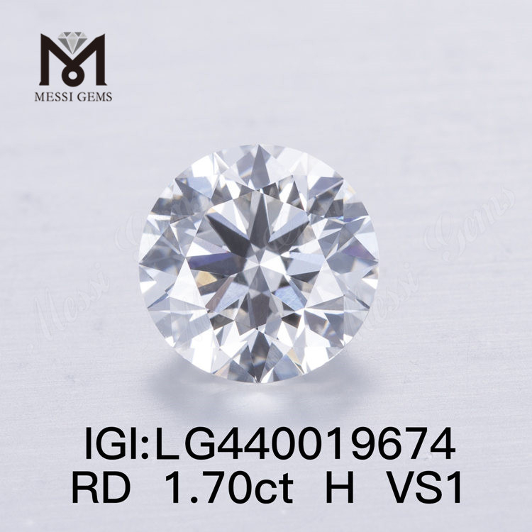 1.70 carat H VS1 EXEMPLUM Round lab adamans pretium per carat