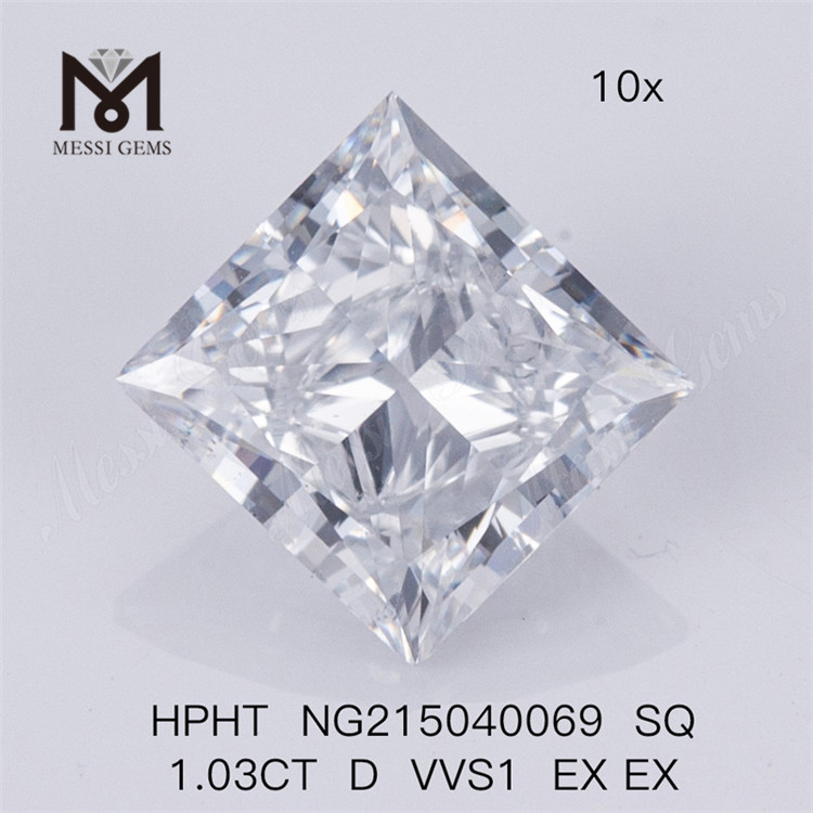HPHT SQ 1.03CT D VS1 EX EX Lab Grown Diamond