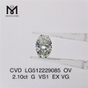 2.1ct G luxuriosus homo fecit adamantes ov cvd lab adamas Lupum