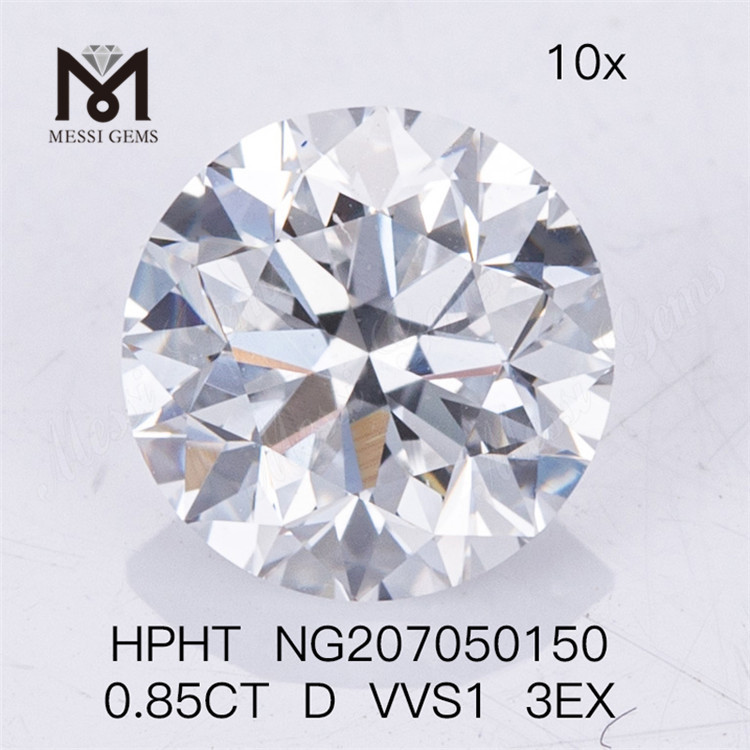 0.85CT HPHT Lab Diamond D VVS1 3EX HPHT
