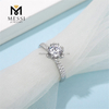 14k Aurum Plating Mulier Jewelry Gift 1ct Moissanite Diamond Argentea Ring