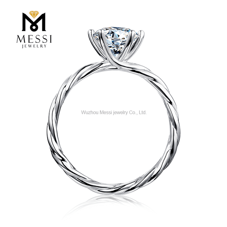 Wholesale 925 Sterling Silver Rings Best Moissanite Engagement Rings for Girl