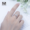 18k Aurum 2.2G Aurum pondus 1ct Smaragdus Lab Diamond Ring