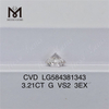 3.21CT G VS2 3EX CVD Lab Grown Diamond LG584381343 Ethica et Eco-amica Alternative Messigems 