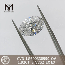 1.92CT E VVS2 EX EX OV lab adamas cvd LG600338990 Eco-Friendly丨Messigems 