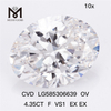 4.35CT F VS1 EX EX OV maxima cvd iaspis CVD LG585306639