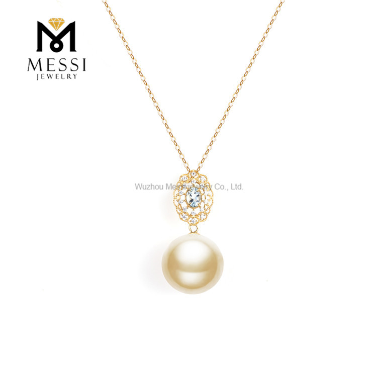 12-13mm 18K Aurum Seawater Aureum South Sea monile margaritum
