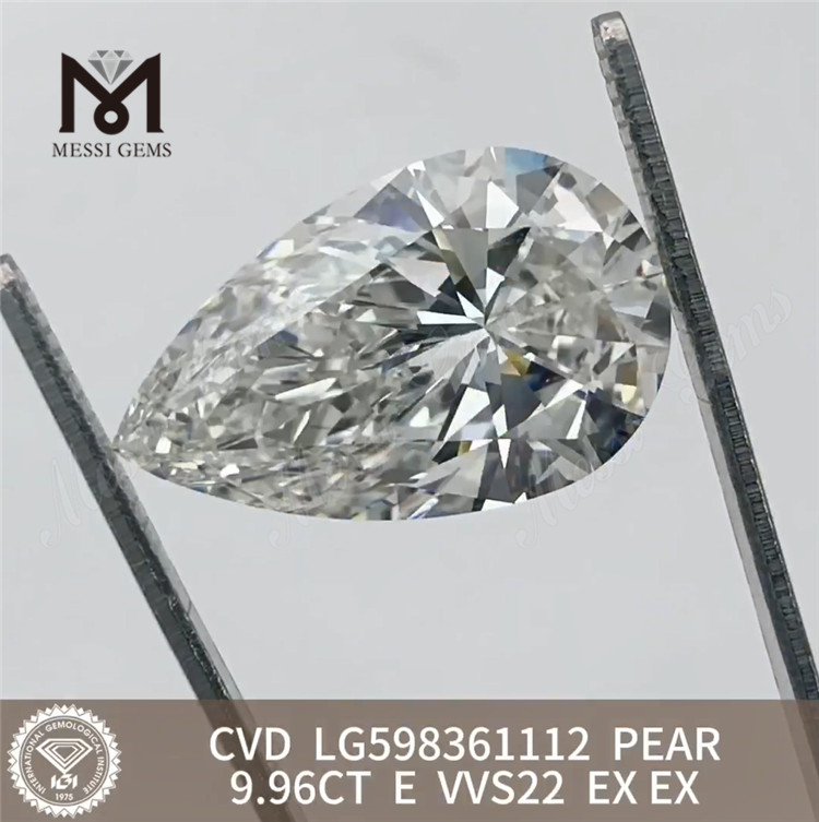 9.96CT PEAR Figura E VVS2 CVD Solvite Diamond Pectus LG598361112丨