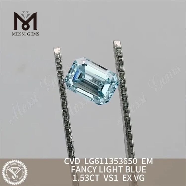 1.53CT EM LUMEN LUX RED VS1 CVD adamantinum laxum creverit LG611335650 