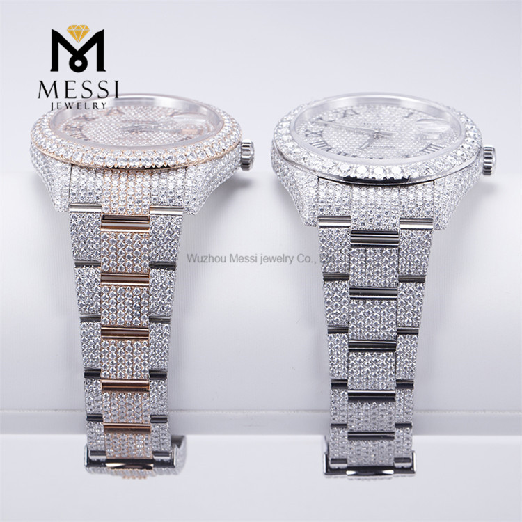 VVS Moissanite Diamond Luxuria Moissanite Iced Out Watch