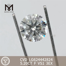 5.20CT F VS1 3EX Laboratorium Diamond CVD LG624442824丨Messigems