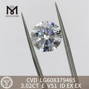 3.02CT E VS1 3ct lab iaspis crevit CVD Prospiciens denique Jewelry ad Exceptional Value LG608379465丨Messigems 