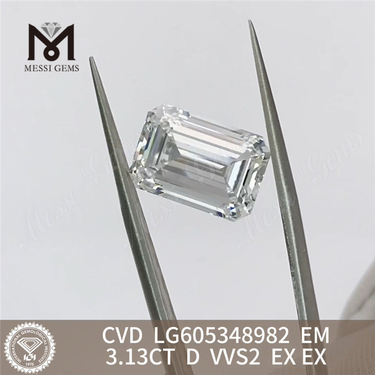 3.13CT D VVS2 EM 3ct igi adamantes pro Artisan Jewelry CVD丨Messigems LG605348892 certified