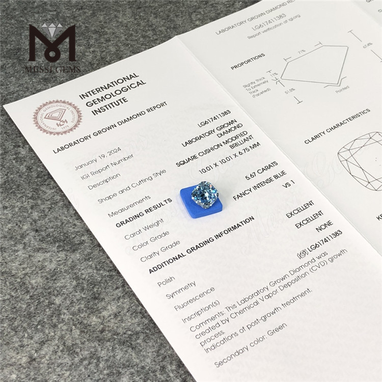 5.67CT VS1 EX EX FERRAMENTUM VEHEMENTER CVD Lab Diamond LG617411383 