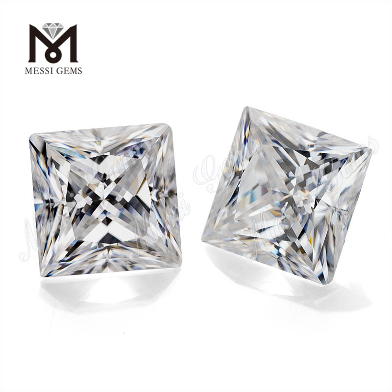 Solve synthetica princeps 7x7mm 2 carat D color albus pretium per carat moissanite