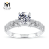 1 carat white gold 14K 18K latest women nuptial moissanite gold anulus