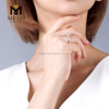 1 carat 18k annulus aureus moissanite pro mulieribus nuptialibus annulis
