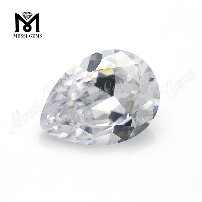 albus color 15x20mm pirum cut lab creatum est zircon