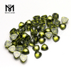 Trill cut 10x10mm Top quality Olive cubica zirconia in gemmis solutis