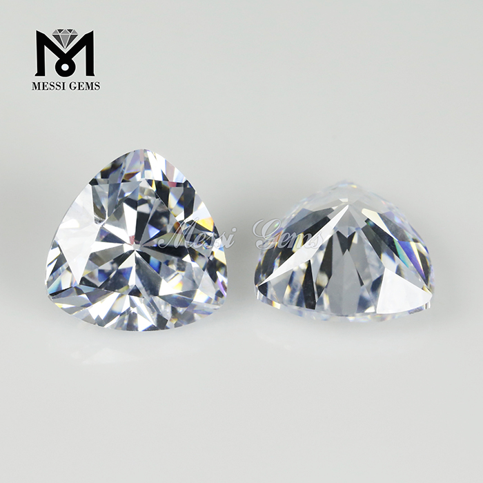 10 x 10mm trillion cut zirconia cubica alba