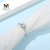 Fashion Design 6.5mm 1ct Moissanite Solitaire Woman Ring Wholesale 925 Sterling Silver Ring