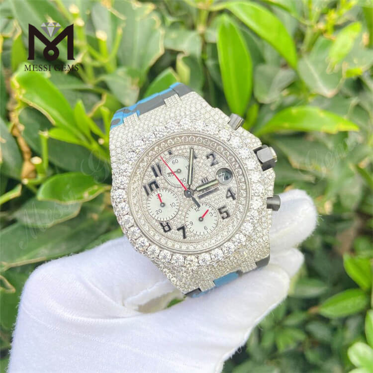 Mens Hip Hop Watch Luxuria Vvs Moissanite Dimaond Watch Diamond