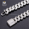 12mm latitudo 18inch 925 Ancilla argenteus e monili cubico zircon
