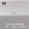 1.50 carat E/VS1 VG lab diamond 1.5 carat 