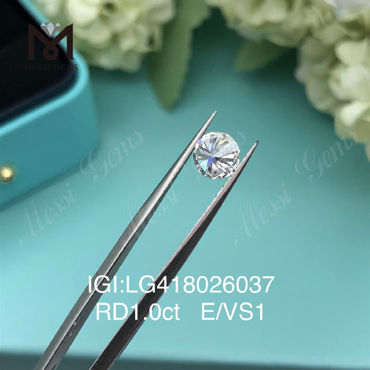 1 carat E/VS1 EX VG lab adamas rotunda 
