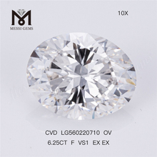 6.25CT F VS1 EX EX CVD OV iaspis artificiosa maxima IGI pretium