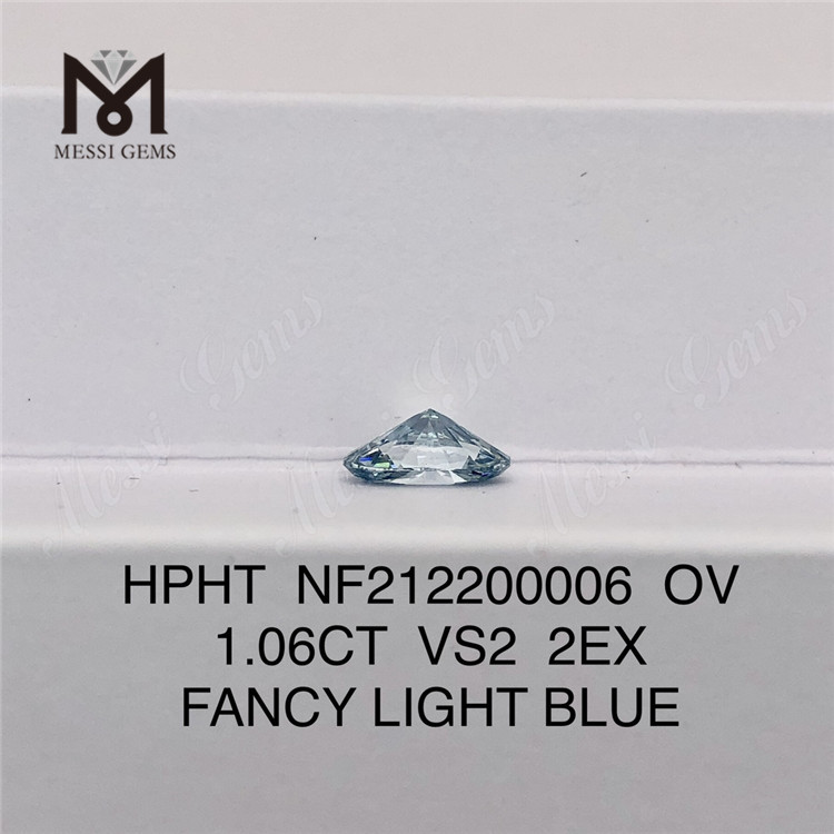 NF212200006 OV 1.06CT VS2 2EX LUMEN LUX RED HPHT synthetica adamantes
