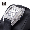Custom Design Men Woman Luxuria Hand Set Iced Out Moissanite Watch