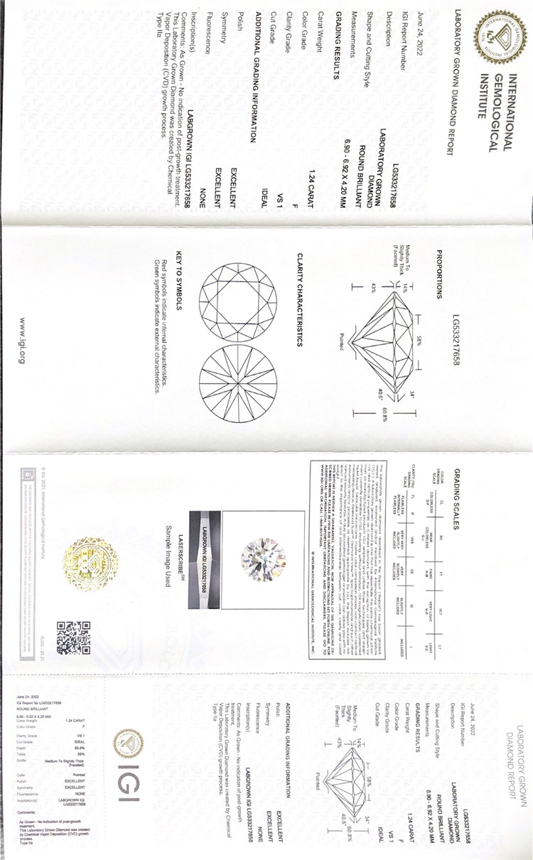 1.24ct F circum cvd fecit adamas vs RD cvd fabrica adamas
