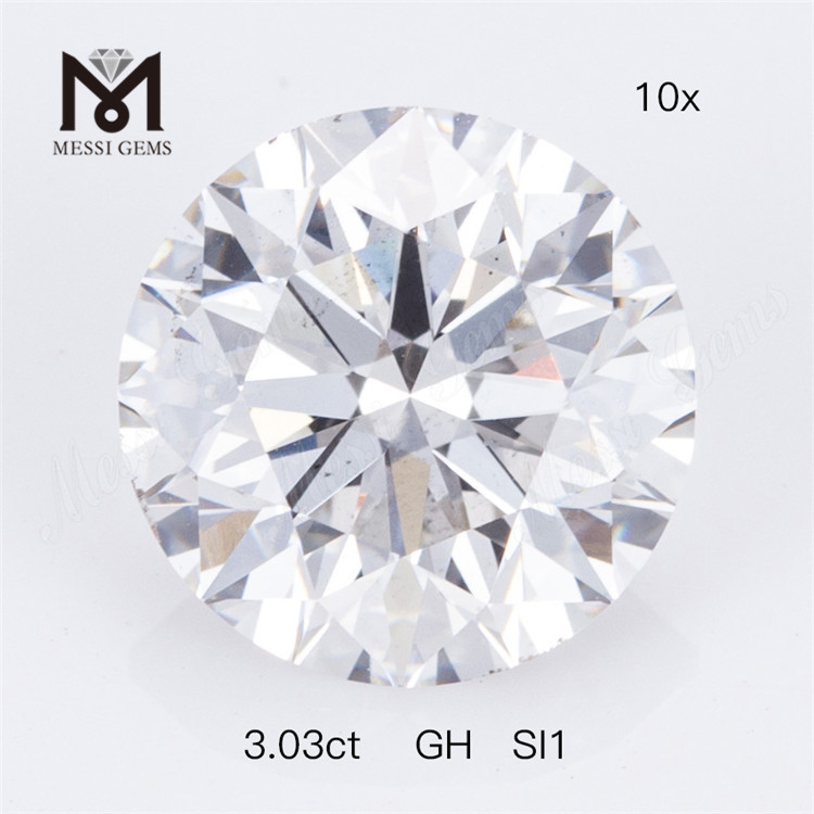 3.03ct GH SI1 Round figura solve Lab-grandis Diamond Factory Price 