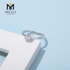 18k Aurum Plated 925 Sterling Argentum Ring 1ct Moissanite Diamond Orbis Gemstone
