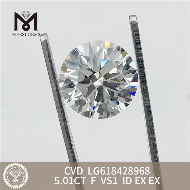 5.01CT F VS1 ID lab adamantibus creatum ad sale丨Messigems CVD LG618428968