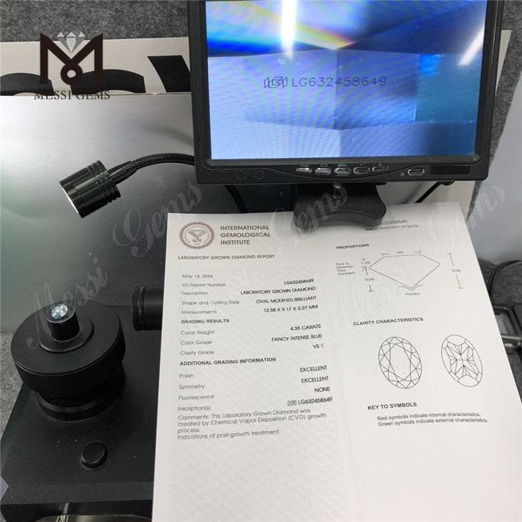 4.35CT VS1 CVD OV iaspis labs.FANCY VETUS LG632458649丨Messigems