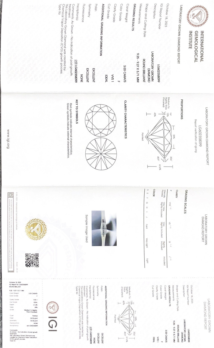 3ct cvd lapides