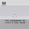 1.41CT E VVS1 Puritatem igi certificatorium adamantis SQ丨Messigems CVD LG529260483 revelans 