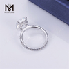 3.11ct Annulus ovalis Engagement 18k aurum 2g lab crevit annulus adamantinus