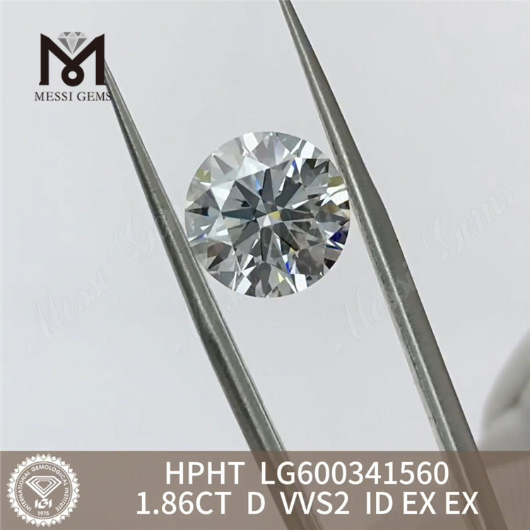 1.86CT D VVS2 ID Hpht Tractatur Diamond LG600341560 Eco-conscious Electionis Messigems