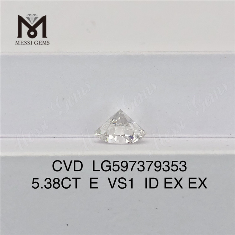 5.38CT E VS1 ID EX EX Lab Diamond CVD LG597379353丨Messigems