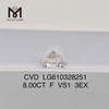 8.00CT F lab iaspis pretium IGI Certified CVD LG610328251