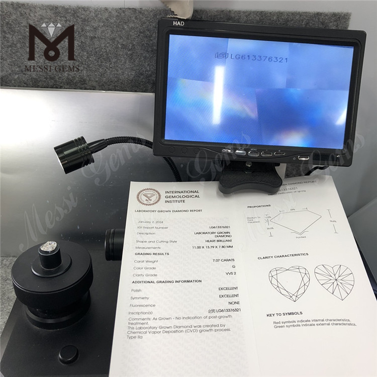 7ct HS optima qualitas lab adamantibus CVD LG613376321丨