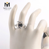 14k 18k aurum aurum tres lapides 4ct magna lab adamas smaragdus sectus 3 Diamond Ring