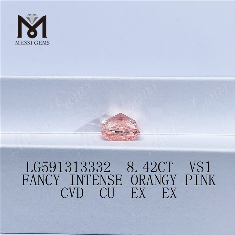 8.42CT VS1 CVD CU EX Lab Made Pink