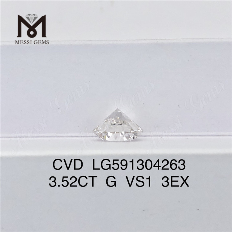 3.52CT G VS1 3EX CVD Diamond: Tuus fidelis fons pro mole Ordinis LG591304263丨Messigems