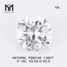 1.00CT H VS1 VG VG G VG G Crafting Jewelry with Natural Diamond P282146 - Emitte Your Creativity丨Messigems