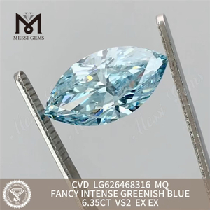 6.35CT CUPIDITAS VEREOR Blue adultus adamantibus MQ CVD LG626468316丨Messigems