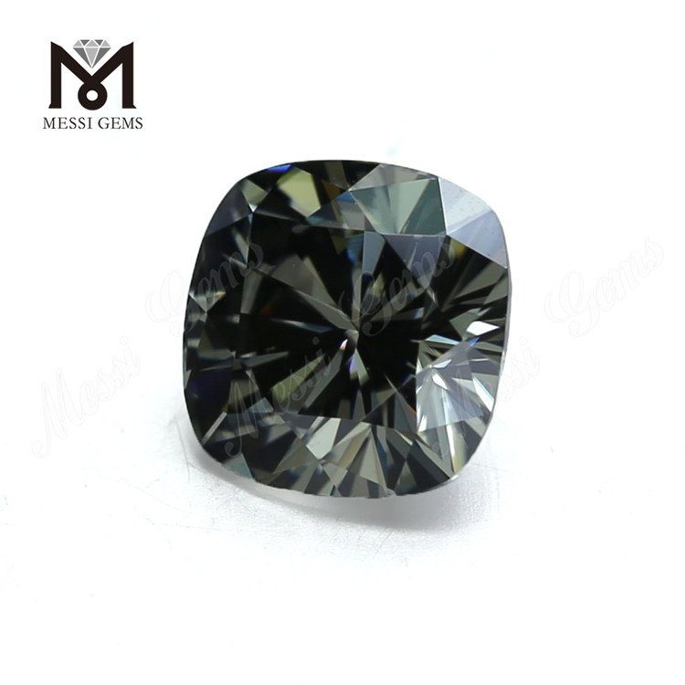 9*11mm Cushion synthetica moissanite 5ct Gray moissanite manufacturer
